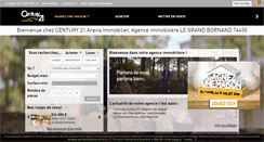 Desktop Screenshot of century21-aravis-grand-bornand.com