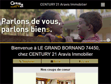 Tablet Screenshot of century21-aravis-grand-bornand.com